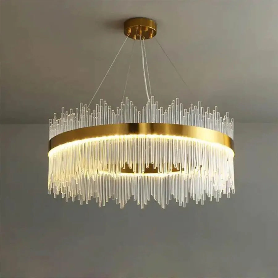 LED -csillár Gonzalo 98W Golden Gonzalo távvezérlővel