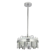 Crystal LED -csillár melvin távirányítóval 112W méretű átmérő 50 cm ezüst