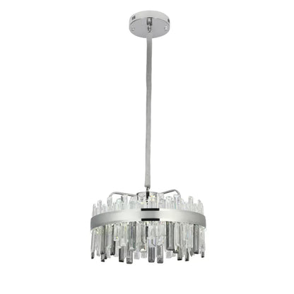 Crystal LED -csillár melvin távirányítóval 112W méretű átmérő 50 cm ezüst