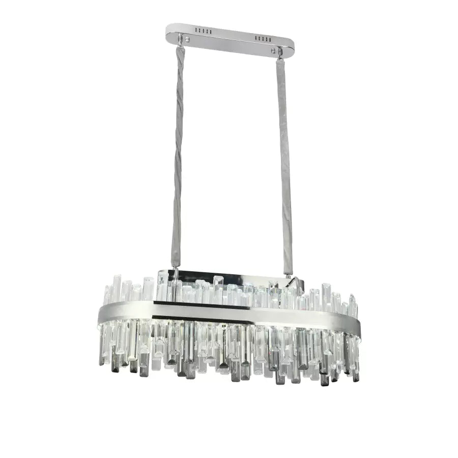 LED Crystal Chandelier Morgan 140W ezüst távirányítóval