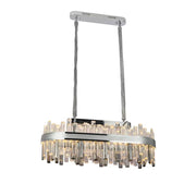 LED Crystal Chandelier Morgan 140W ezüst távirányítóval