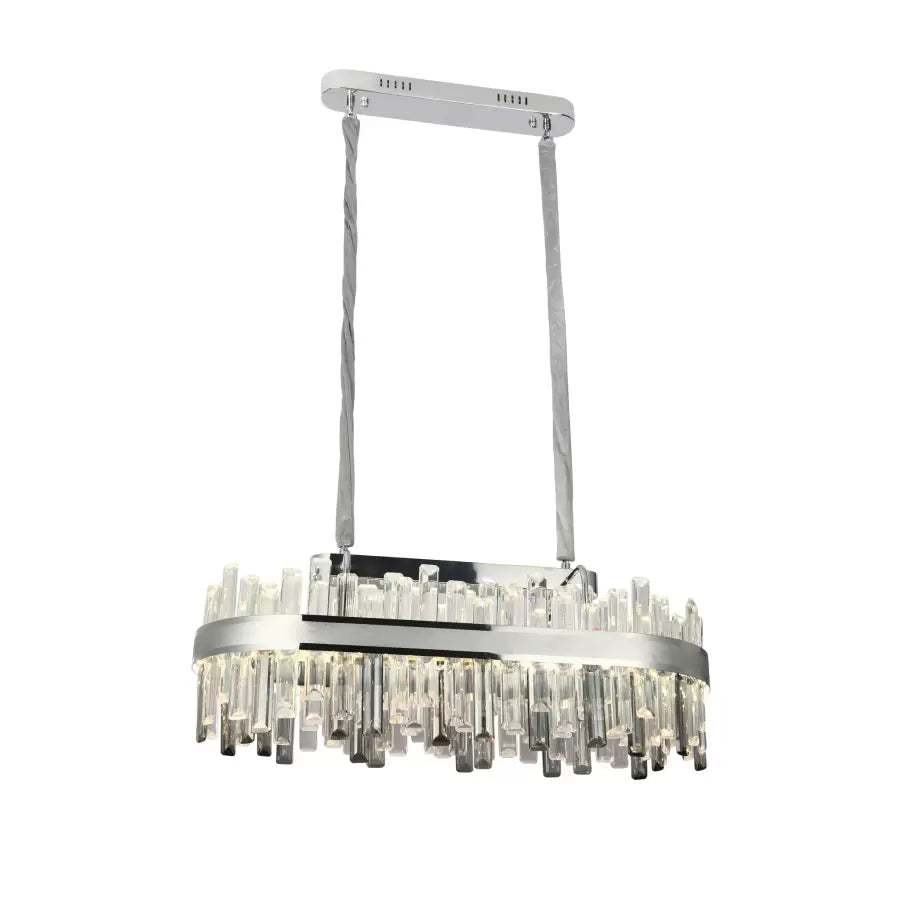LED Crystal Chandelier Morgan 140W ezüst távirányítóval