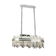 LED Crystal Chandelier Morgan 140W ezüst távirányítóval