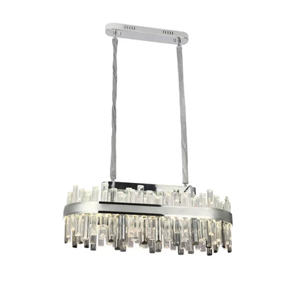 LED Crystal Chandelier Morgan 140W ezüst távirányítóval