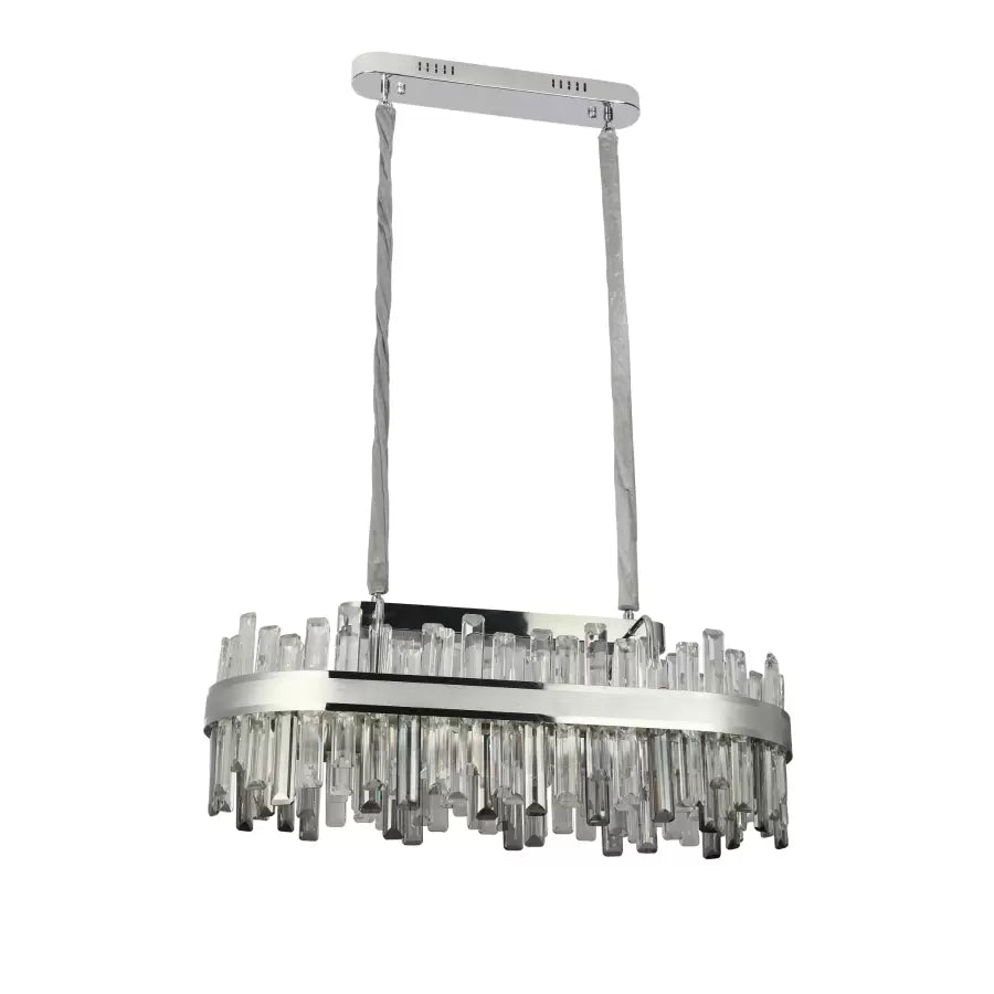 LED Crystal Chandelier Morgan 140W ezüst távirányítóval