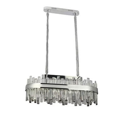 LED Crystal Chandelier Morgan 140W ezüst távirányítóval