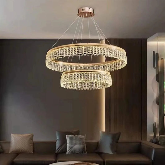 LED -csillár Zakir 100W távirányítóval, arany
