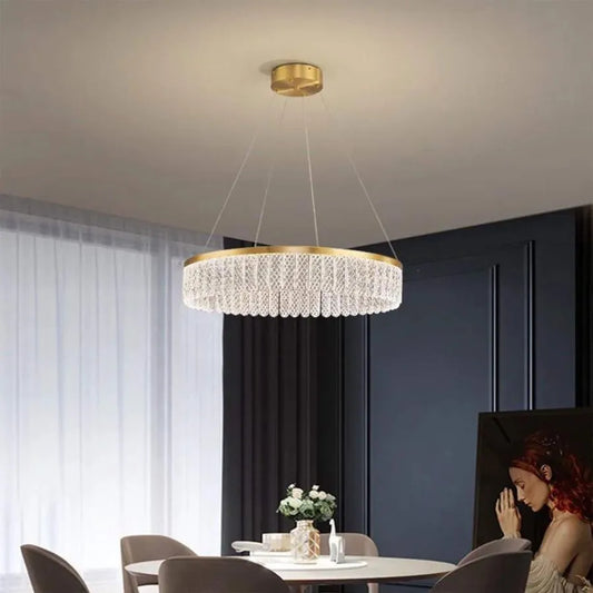 LED -csillár Vzareef 80W távirányítóval, arany