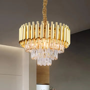 Crystal Chandelier Versailles Noble 5XE14, 40 cm átmérőjű, arany, állítható magasság