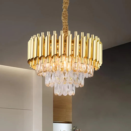Crystal Chandelier Versailles Noble 5XE14, 40 cm átmérőjű, arany, állítható magasság