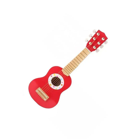 Fa gitár gyermekeknek, többszínű, fa