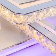 LED -csillár távirányítóval és Leila Crystal 237W, 8 négyzet