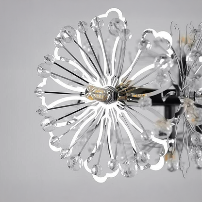 Crystal Chandelier Peterhof regalis 16x G4, 120 cm hosszúság, fekete