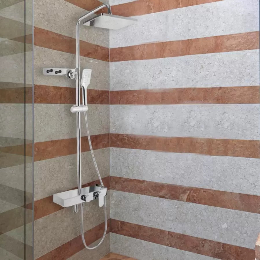 Zuhanyoszlop, egészségügyi sárgaréz, króm, sjg/2450
