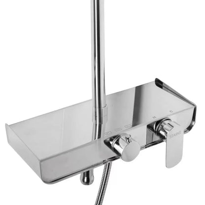 Zuhanyoszlop, egészségügyi sárgaréz, króm, sjg/2450