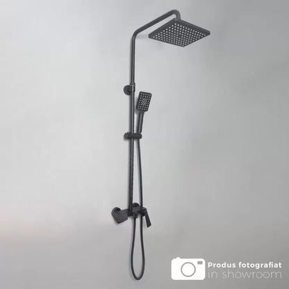 Zuhanyoszlop, egészségügyi sárgaréz, fekete, 6720h