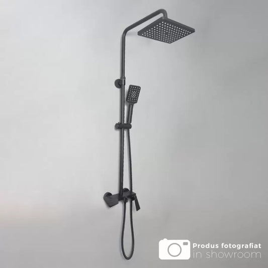 Zuhanyoszlop, egészségügyi sárgaréz, fekete, 6720h