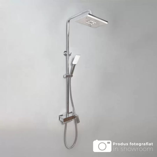 Oszlop oszlop, para -val és beállító kalap, egészségügyi sárgaréz, Chrome, 9920
