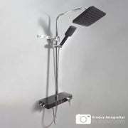 Oszlop zuhanyzó lcd lcd rozsdamentes fekete SJG/006