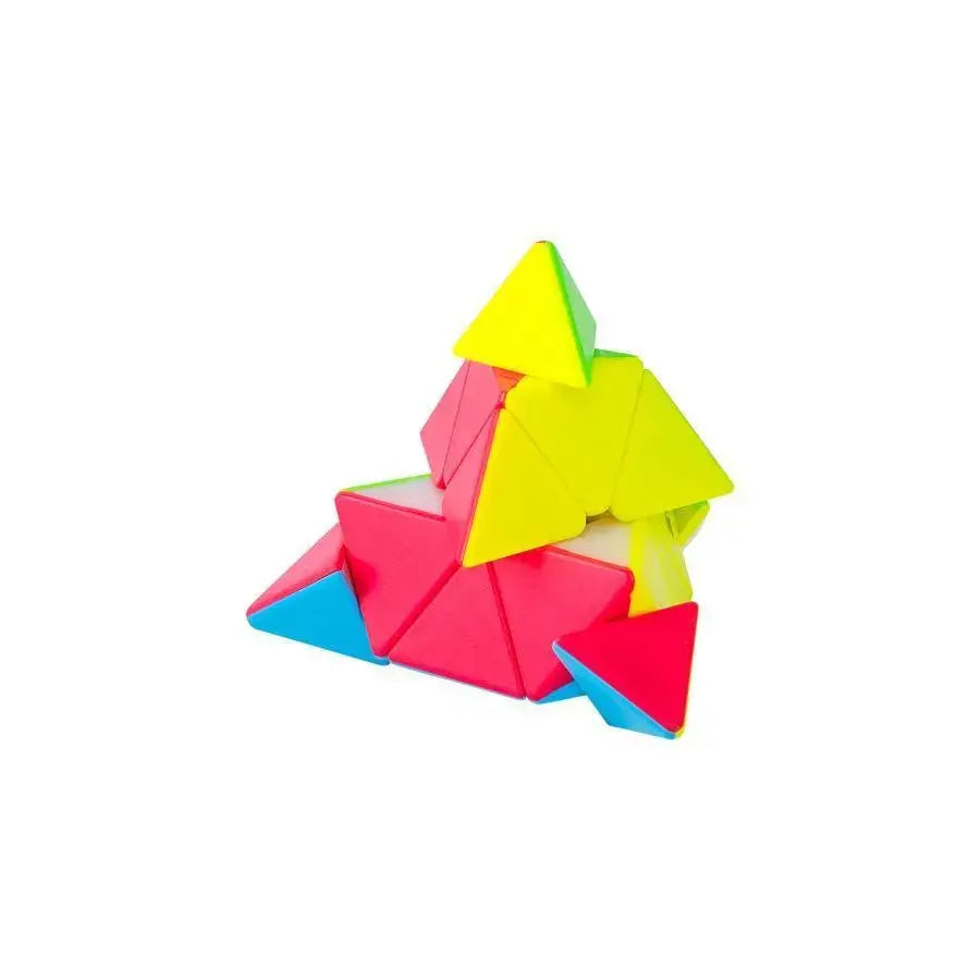 Cub rubik, háromszög, többszínű, műanyag