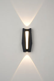 Fantasis A külső és a belső LED, 2 forrás x 1w, ip65, fém, fekete, 3000 ezer