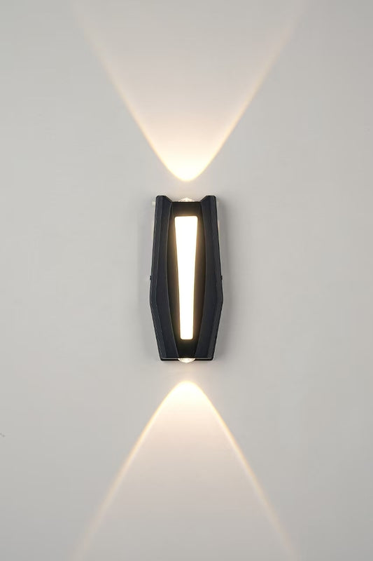 Fantasis A külső és a belső LED, 2 forrás x 1w, ip65, fém, fekete, 3000 ezer