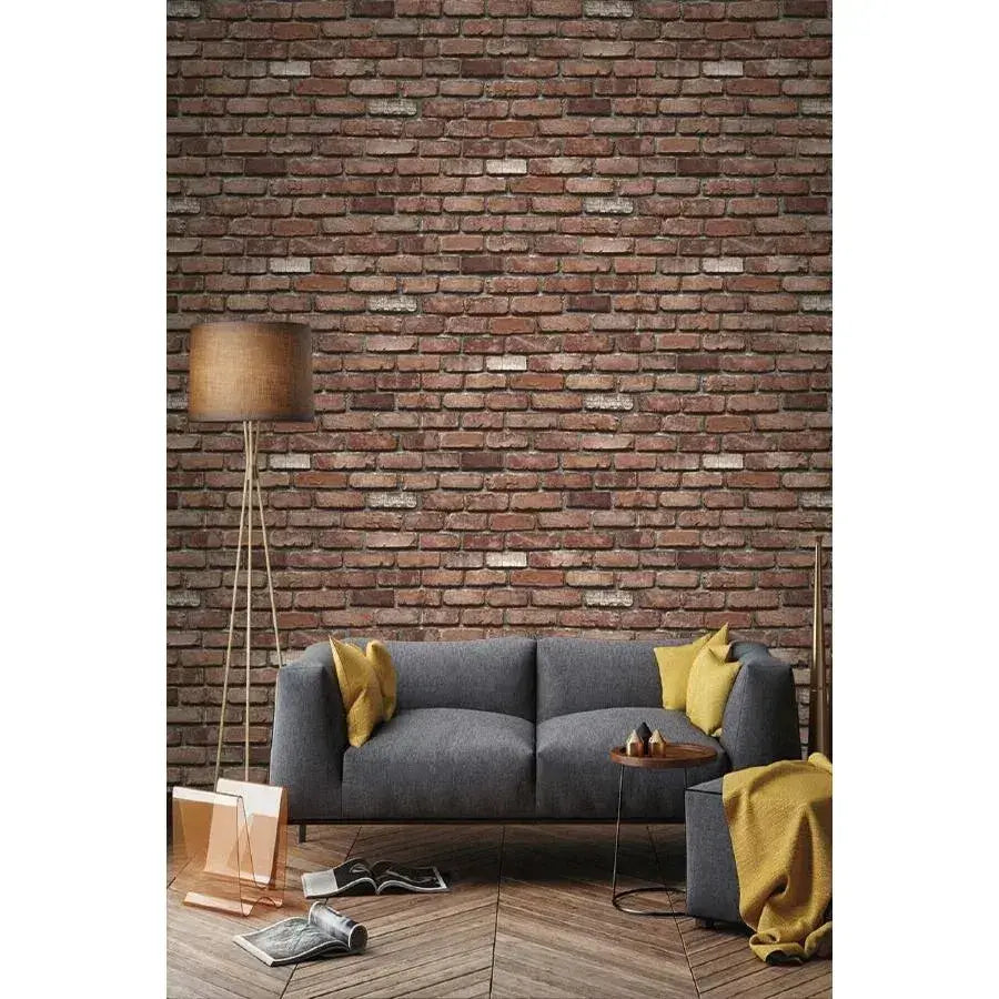 Set 10D 3D ön -adhéziós régi tégla kialakítás puha habban, 70 cm x 77 cm x 6 mm