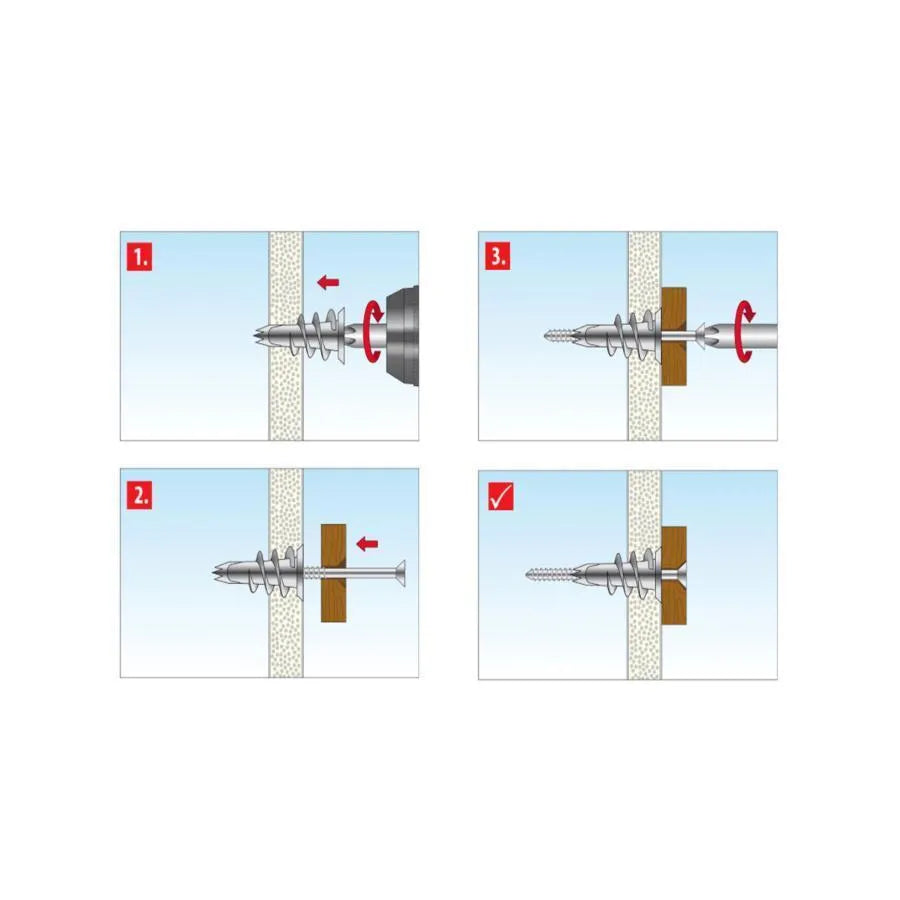 Fémes tiplik a csillárok rögzítéséhez, a gipszlapba csavarva, 2buc, 13x32 mm