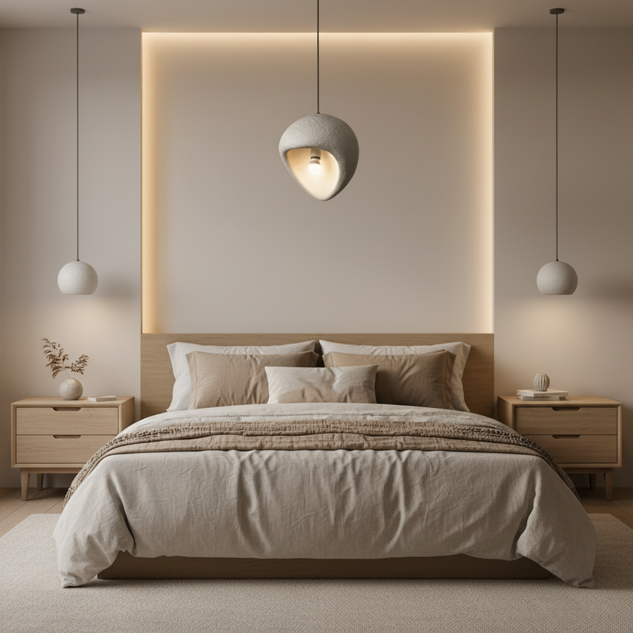 Lustra Moderna AERA, 30 cm, Suspendata, 1 X E27, Gri, Metal si Spuma, Inaltime Reglabila