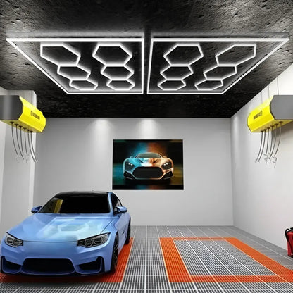 Méhsejt LED hatszög 2990 mm x 2080 mm