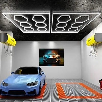 Méhsejt LED hatszög 2990 mm x 2080 mm