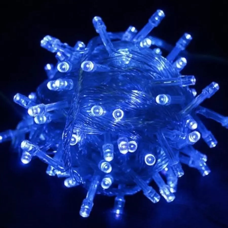 Telepítés, 500 LED, 30 m, fehér, kék/piros - kék