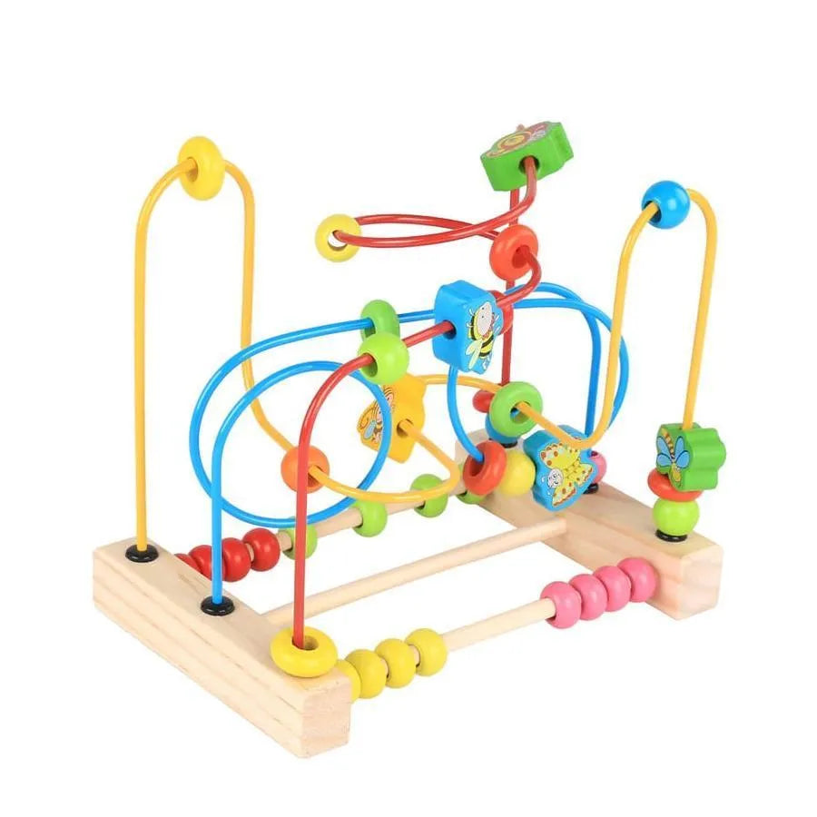 Oktatási játék Montessori multifunkcionális rovar labirintus, fa