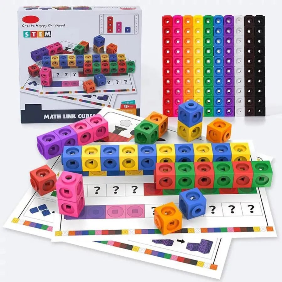 Tetris típusú oktatási játék, 144 darab, műanyag