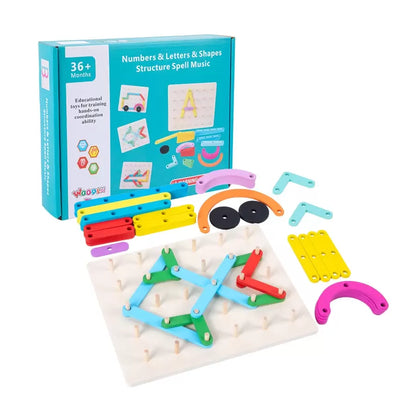 Montessori Montessori Wood Games Struction Spell Letters szám