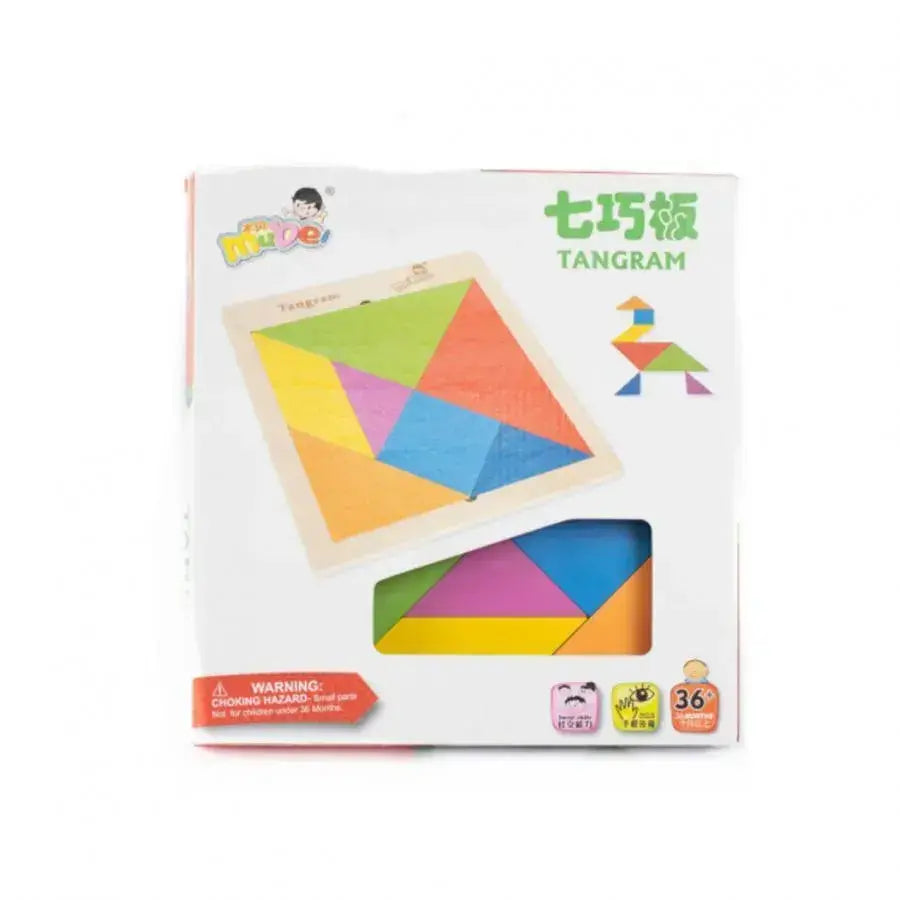 Oktatási tangram játék, 8 darab, többszínű, PG-L08