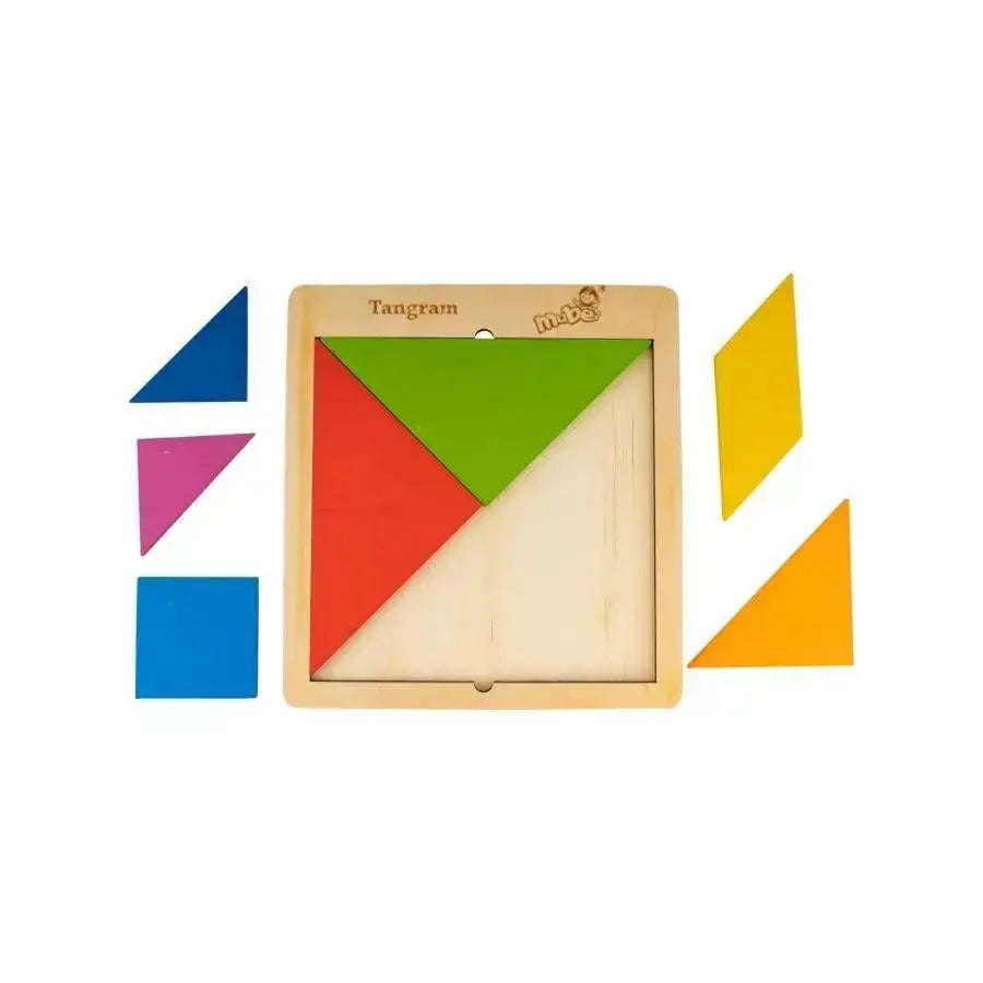 Oktatási tangram játék, 8 darab, többszínű, PG-L08