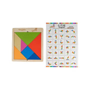 Oktatási tangram játék, 8 darab, többszínű, PG-L08
