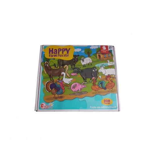 Puzzle típusú játék háziállatokkal, többszínű, 208 darab