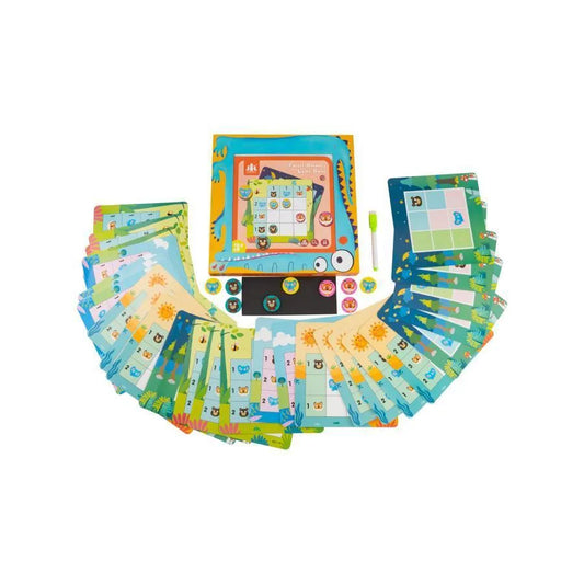 Puzzle típusú játék erdei állatokkal, 60 darab, többszínű