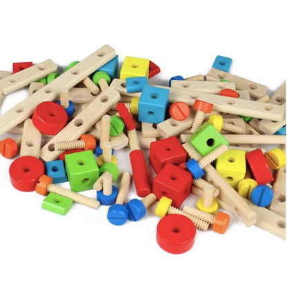 Játék típusú multifunkcionális puzzle -puzzle, 78 darab, többszínű, fa