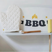 Fa barbecue játék, 52 darab, többszínű, fa