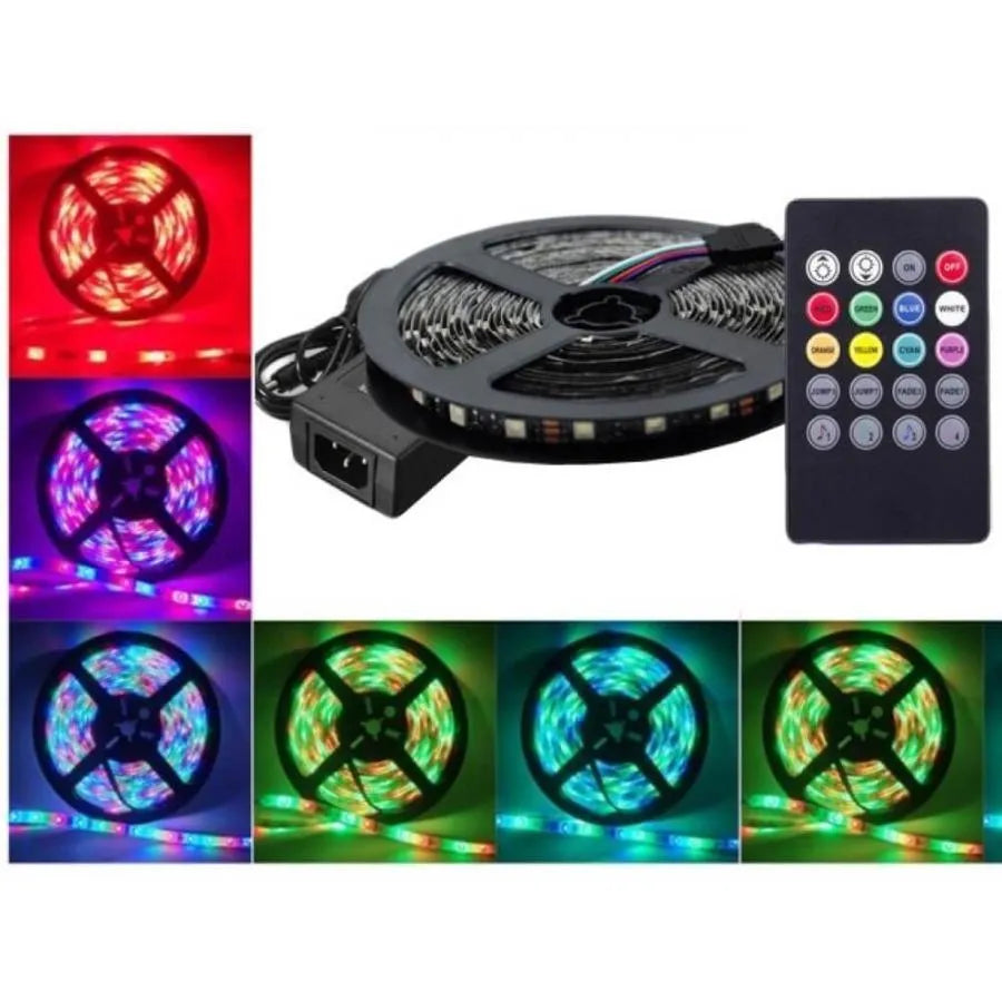 Kit LED sáv R5050 RGB zenével 14,4W/m 12V IP20