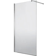 Paravan duș Walk-In 90x195 cm, sticlă securizată 8 mm, satin, profil metalic rezistent