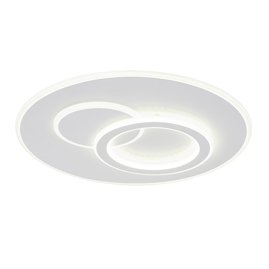 LED -csillár Nolux 120W távirányítóval, kerek, hideg/forró/semleges fény, fehér, fehér