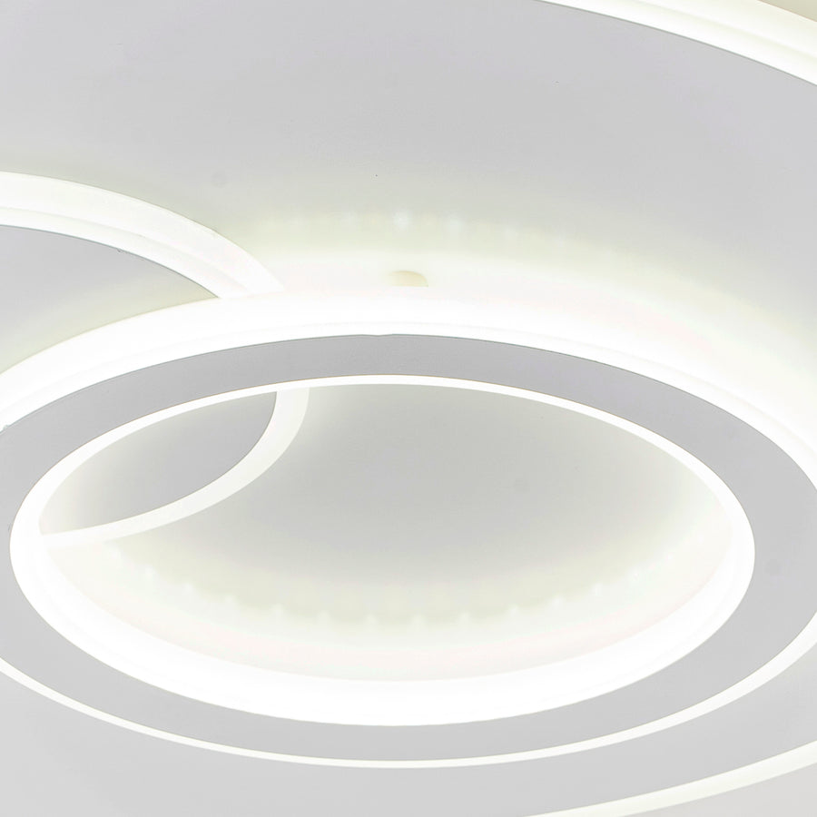 LED -csillár Nolux 120W távirányítóval, kerek, hideg/forró/semleges fény, fehér, fehér