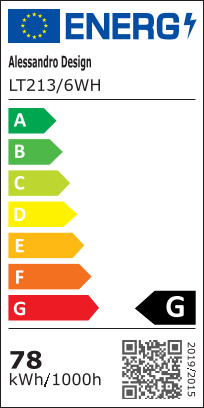 LED -csillár távirányítóval és Daisy 72W kristály, 6 elem, hideg/forró/semleges fény, instabil, fehér