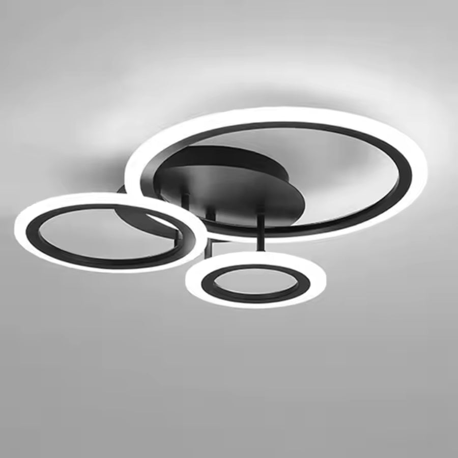 LED -csillár Betty 41W távirányítóval, 3 kör, hideg/forró/semleges fény, instabil, fekete