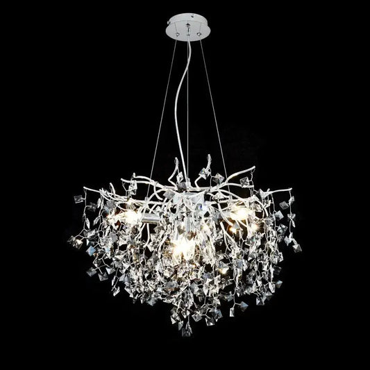 Crystal Konnan 6*E14 átmérő 60 cm fehér