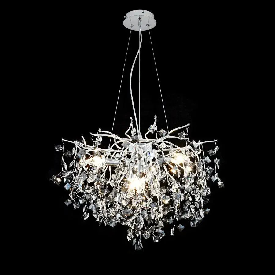 Crystal Konnan 6*E14 átmérő 60 cm fehér